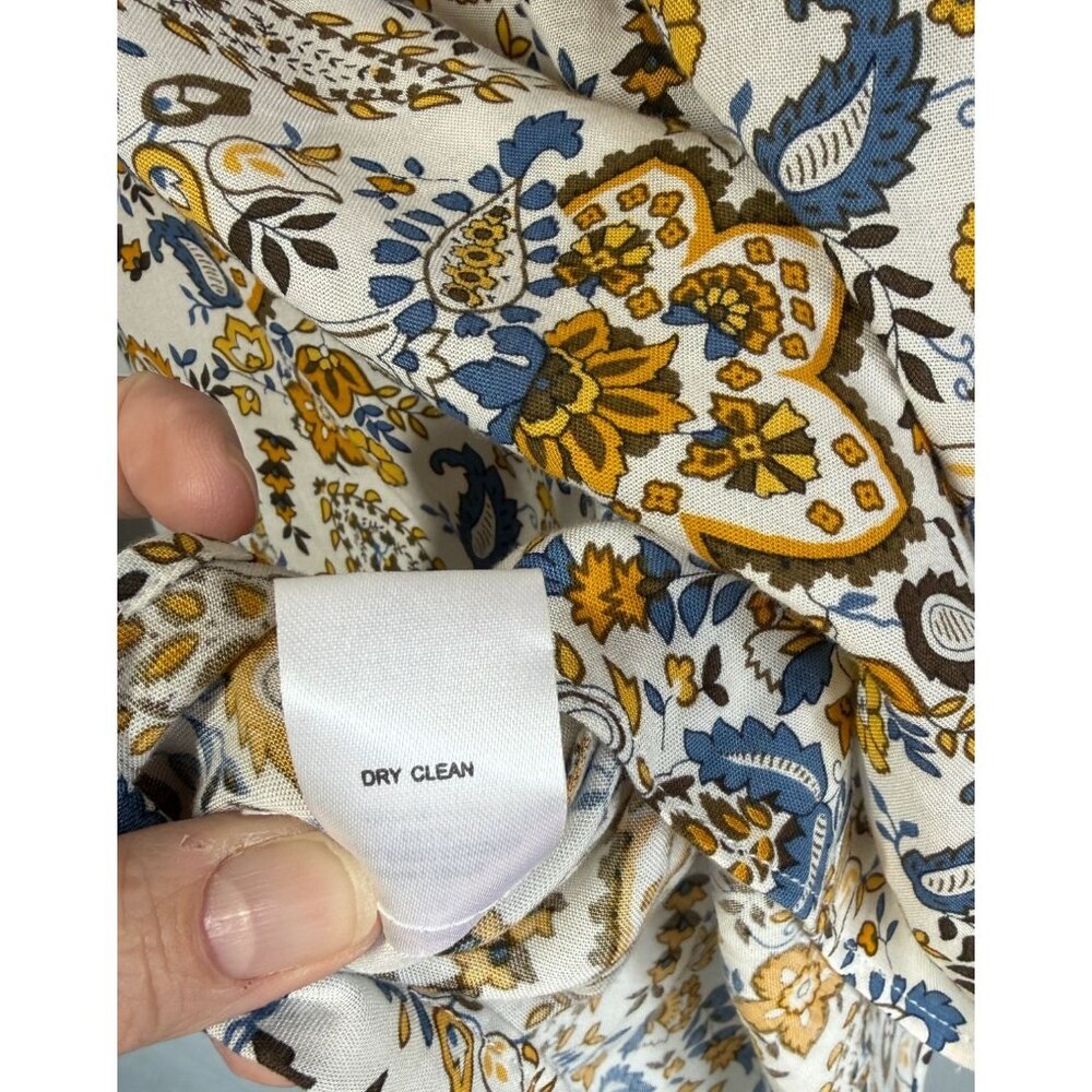 Daniel‎ Rainn Womens Floral Popover Blouse Size XL V-Neck Boho Garden Party - Picture 11 of 11